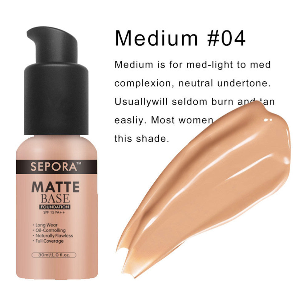 Matte Liquid Foundation Cream