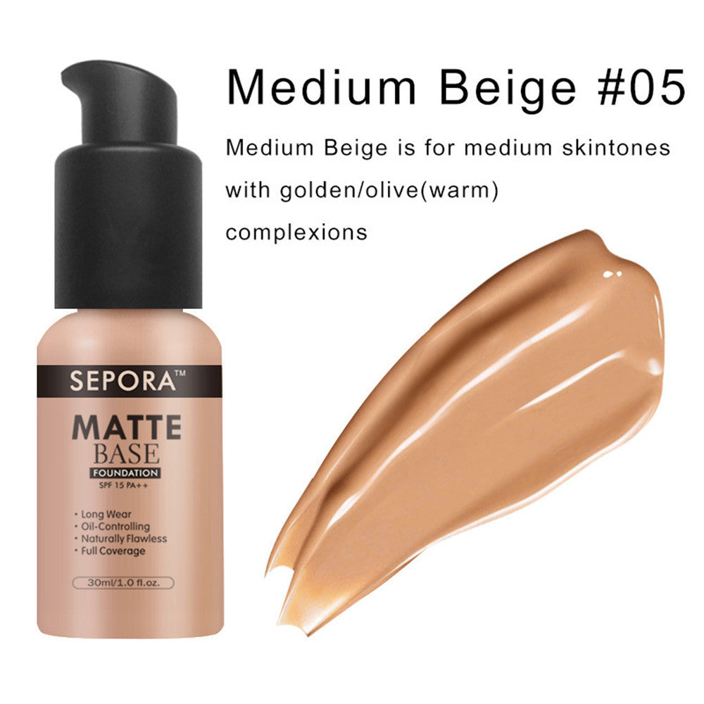 Matte Liquid Foundation Cream