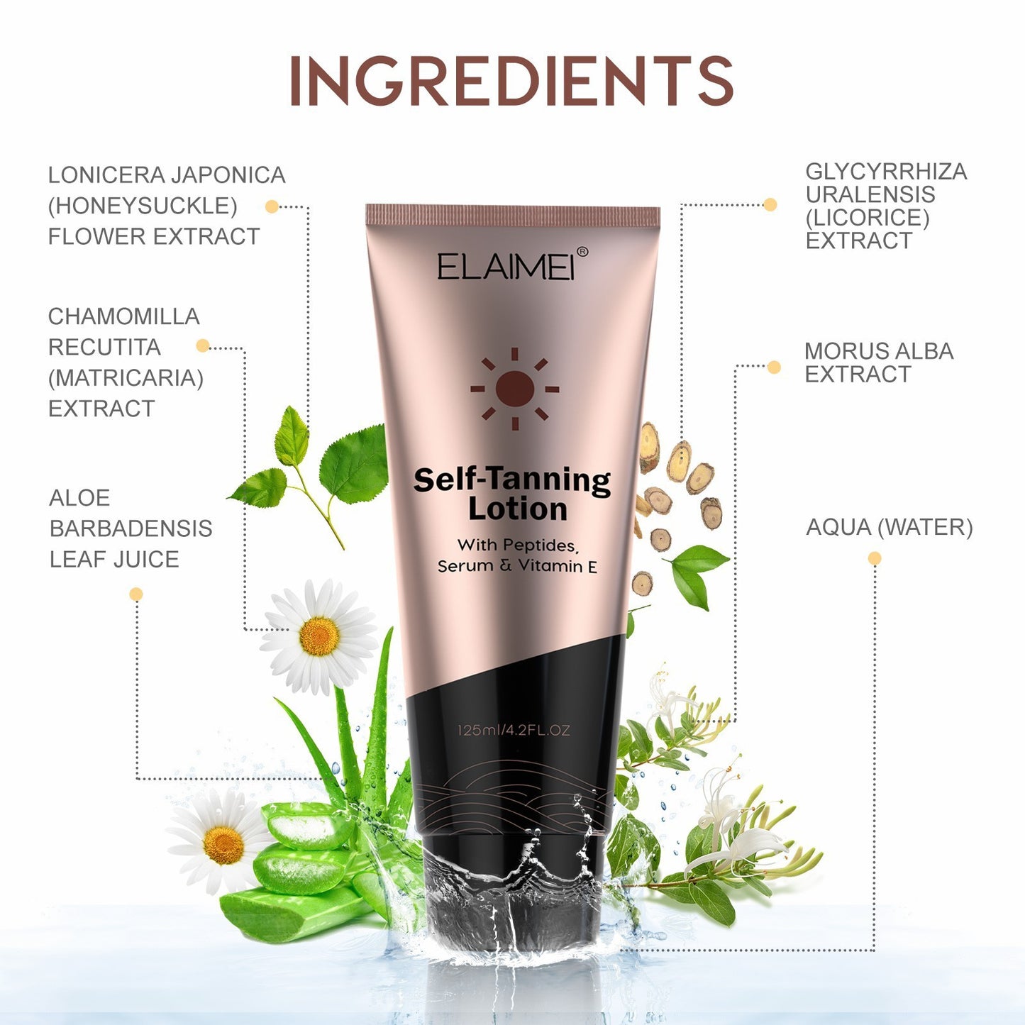 Elaimei Self Tanning Lotion